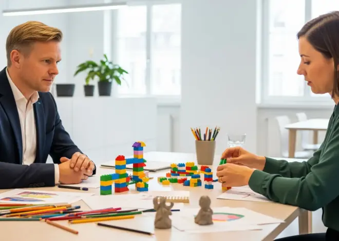 Erlebnisbasiertes Coaching mit Lego und Kunst: Analoge Tools in digitaler Zeit